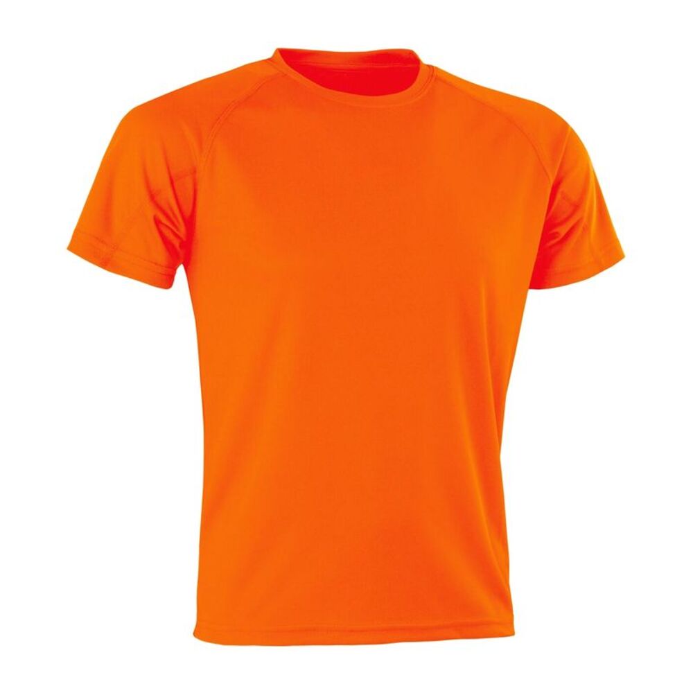 Spiro Mens Aircool T-Shirt / Flo Orange